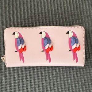 Kate Spade New York "Flock Party" Parrot Continental Wallet